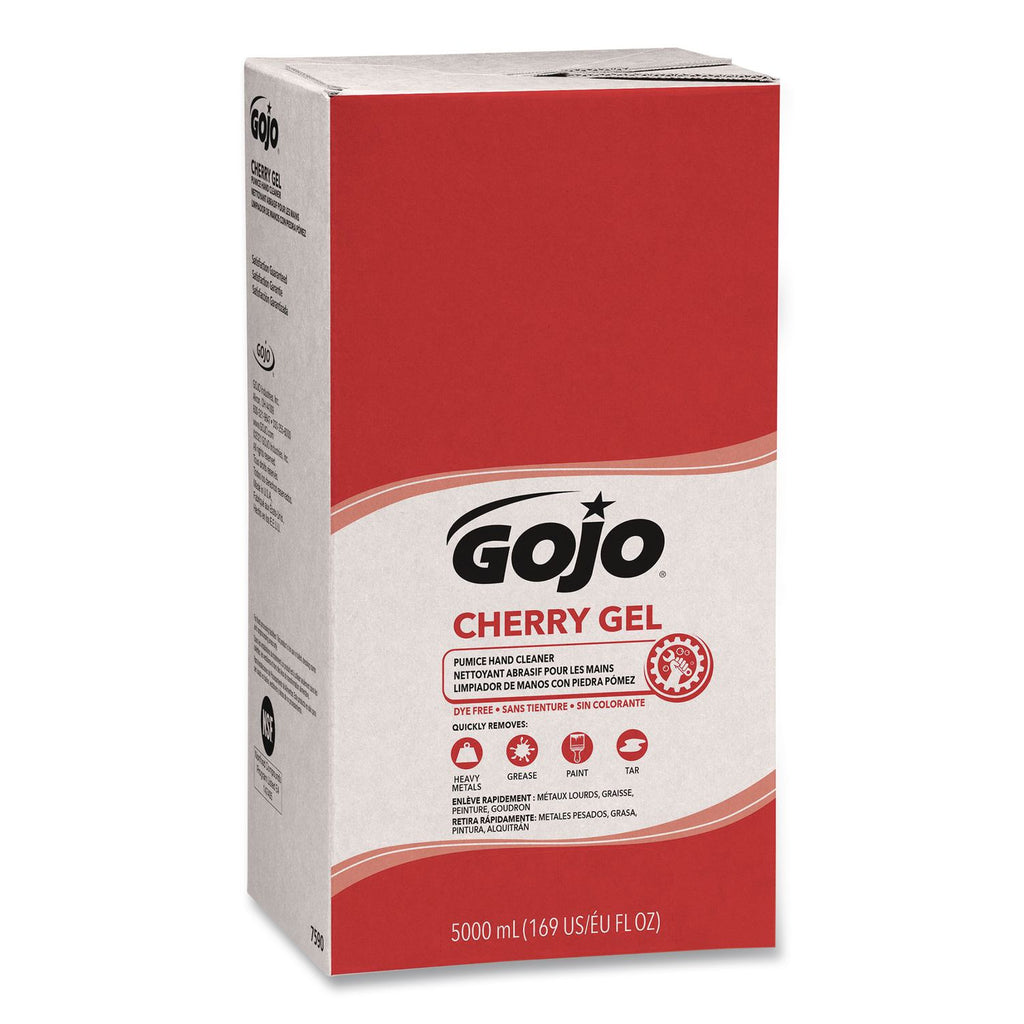 Gojo PRO TDX 5000 Dispenser Cherry Hand Cleaner - Cherry ScentFor - 1.3 gal (5 L) - Push Pump Dispenser - Dirt Remover, Grease Remover, Oil Remover - Hand - Red - pH Balanced, Heavy Duty, VOC-free, NPE-free - 2 / Carton