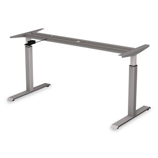 AdaptivErgo Sit-Stand Pneumatic Height-Adjustable Table Base, 59.06" x 28.35" x 26.18" to 39.57", Gray