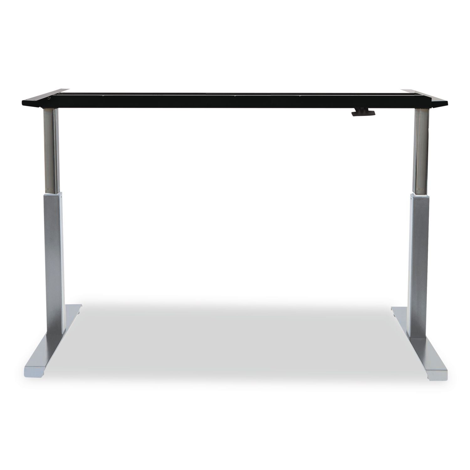 AdaptivErgo Sit-Stand Pneumatic Height-Adjustable Table Base, 59.06" x 28.35" x 26.18" to 39.57", Gray
