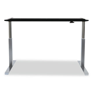 AdaptivErgo Sit-Stand Pneumatic Height-Adjustable Table Base, 59.06" x 28.35" x 26.18" to 39.57", Gray