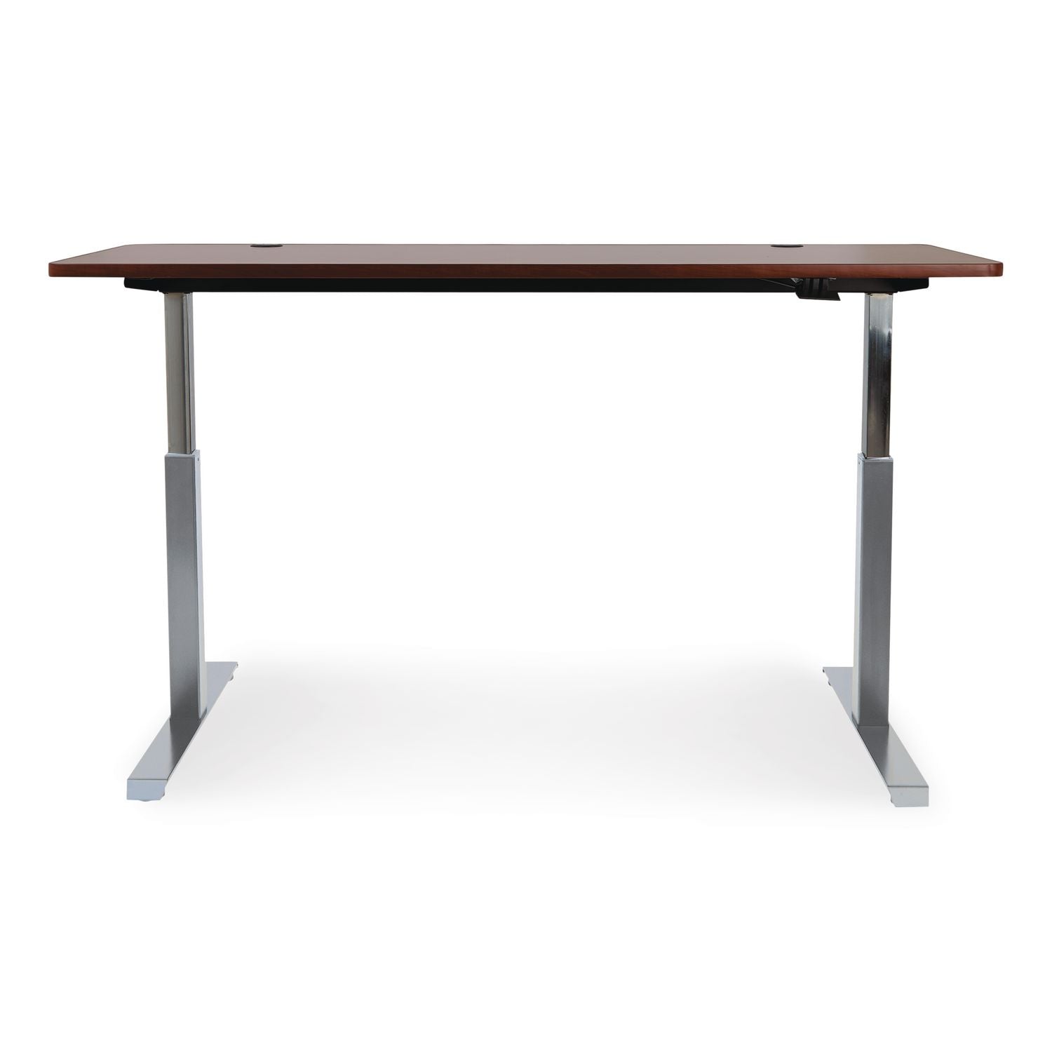 AdaptivErgo Sit-Stand Pneumatic Height-Adjustable Table Base, 59.06" x 28.35" x 26.18" to 39.57", Gray