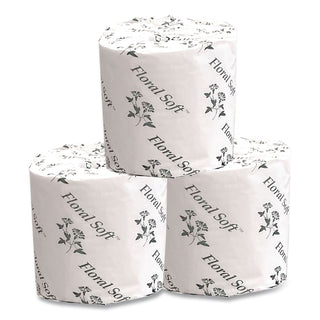 2-Ply Standard Bathroom Tissue, Septic Safe, White, 400 Sheets/Roll, 48 Rolls/Carton