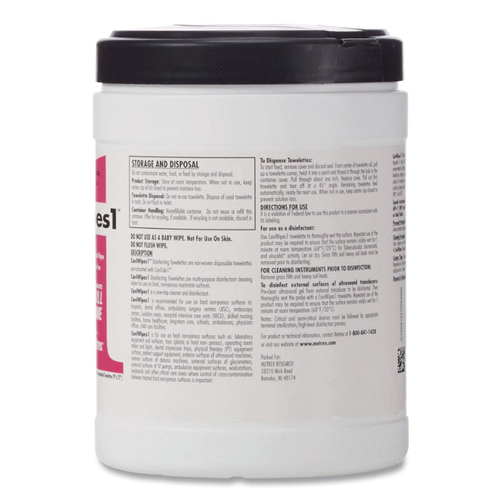 XL Disinfecting Towelettes, 10 x 12, Fragrance Free, White, 66 Wipes/Canister