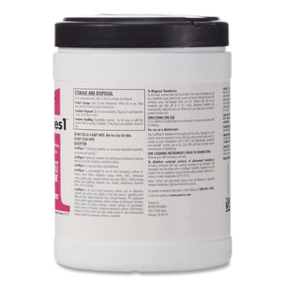 XL Disinfecting Towelettes, 10 x 12, Fragrance Free, White, 66 Wipes/Canister