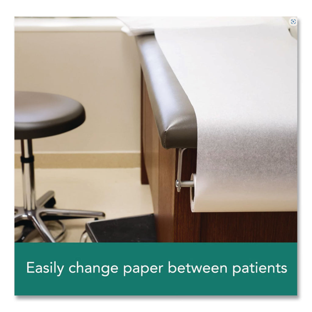 Choice Exam Table Paper Roll, Crepe Texture, 21" x 125 ft, White, 12/Carton