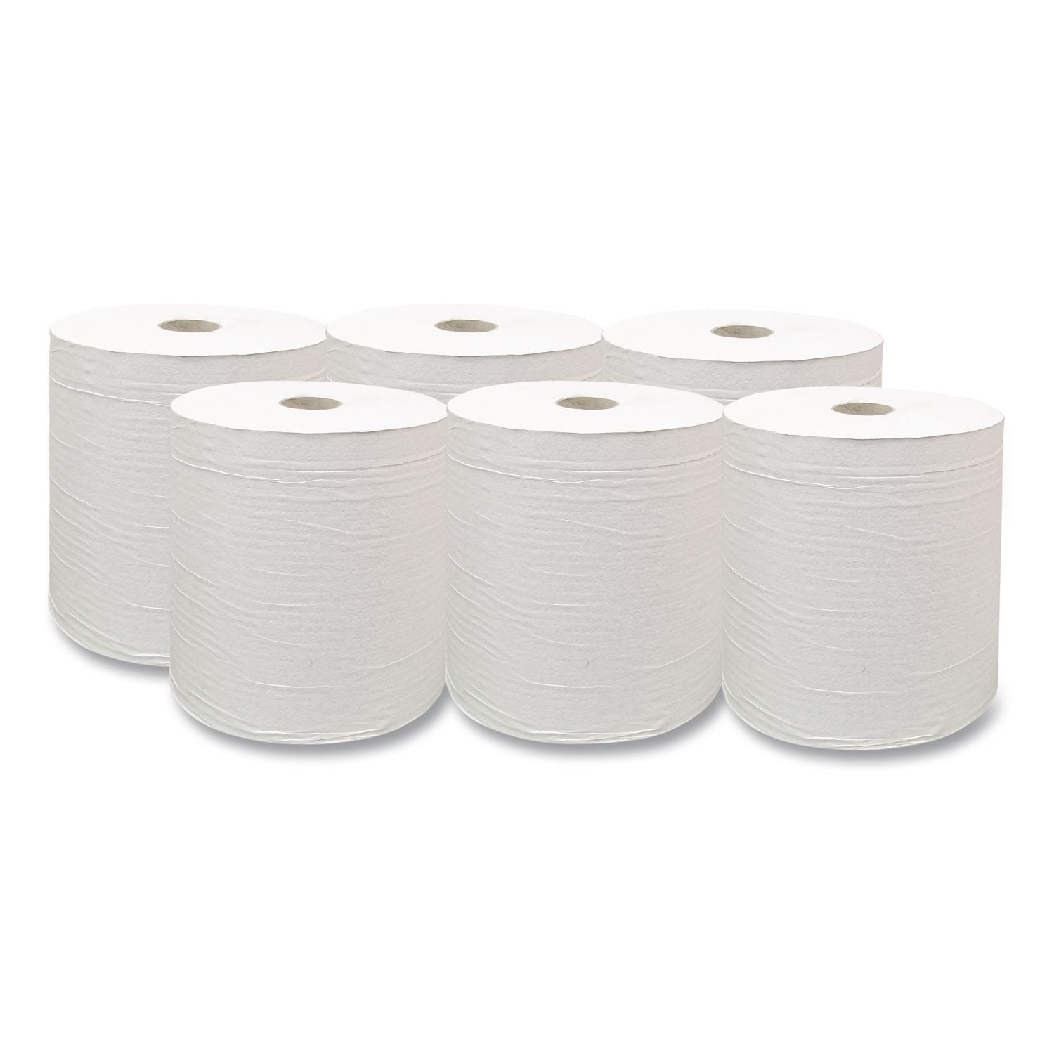 Hardwound Paper Towel Roll, Virgin Paper, 1-Ply, 7.88" x 800 ft, White, 6/Carton
