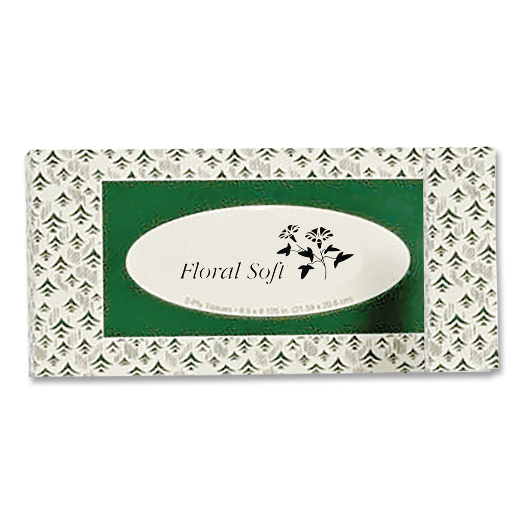 White Facial Tissue, 2-Ply, 100 Sheets/Box, 30 Boxes/Carton