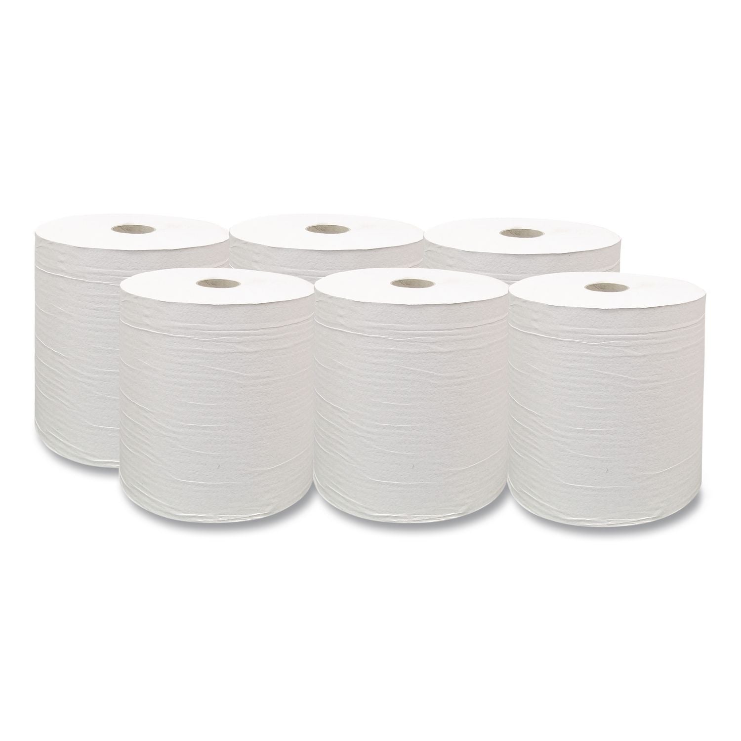 Hardwound Paper Towel Roll, Eco Green Paper, 1-Ply, 7.88" x 800 ft, White, 6/Carton