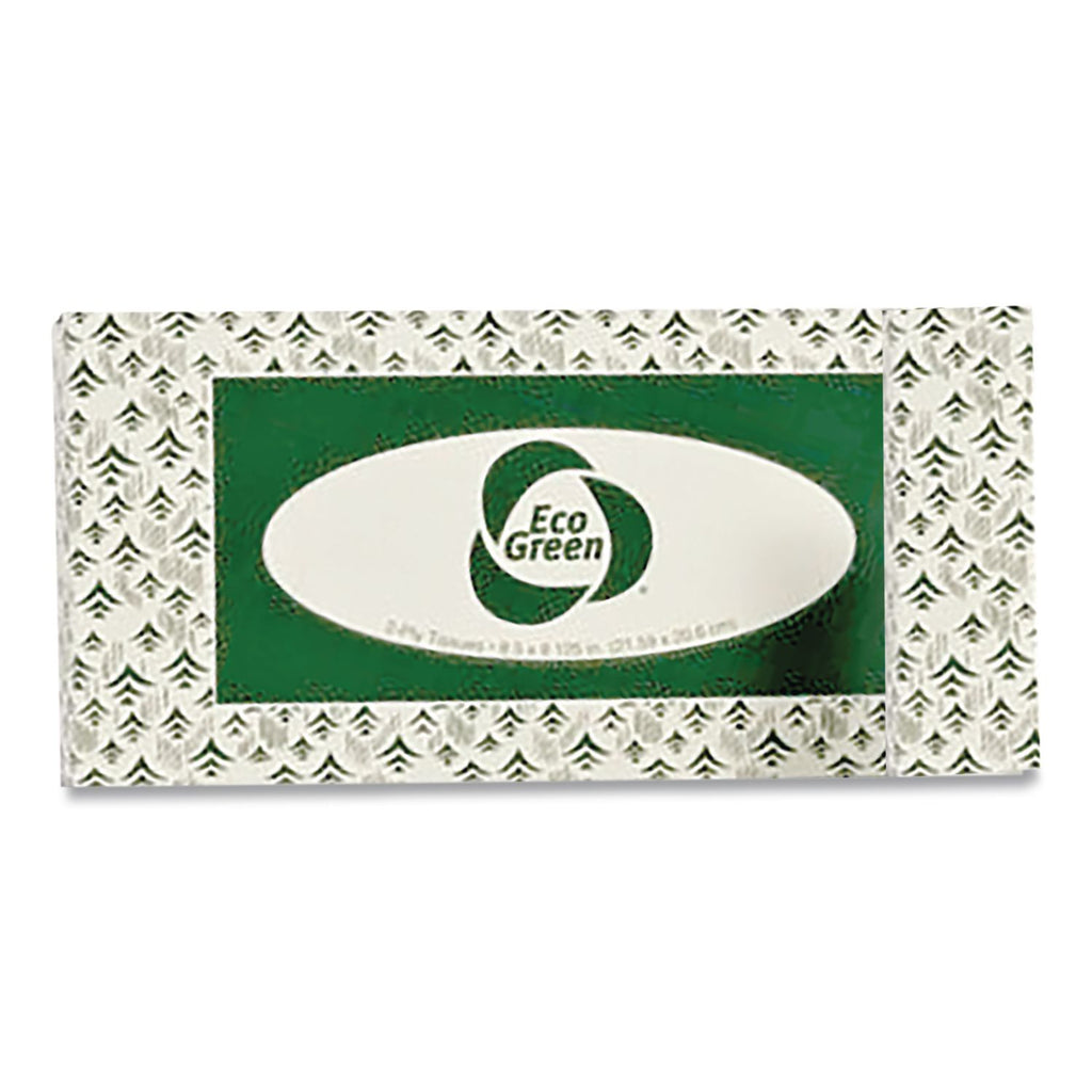 Recycled 2-Ply Facial Tissue, White, 150 Sheets/Box, 20 Boxes/Carton