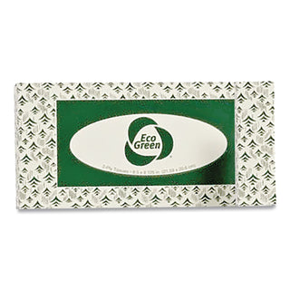 Recycled 2-Ply Facial Tissue, White, 150 Sheets/Box, 20 Boxes/Carton