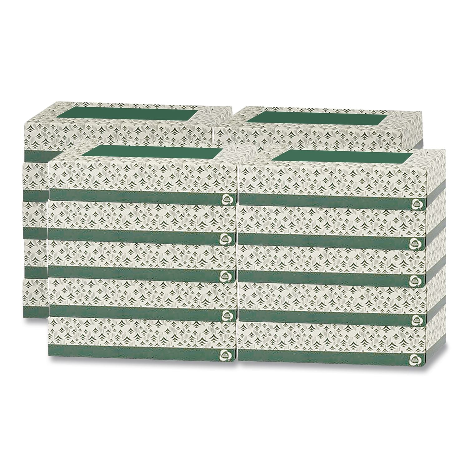 Recycled 2-Ply Facial Tissue, White, 150 Sheets/Box, 20 Boxes/Carton
