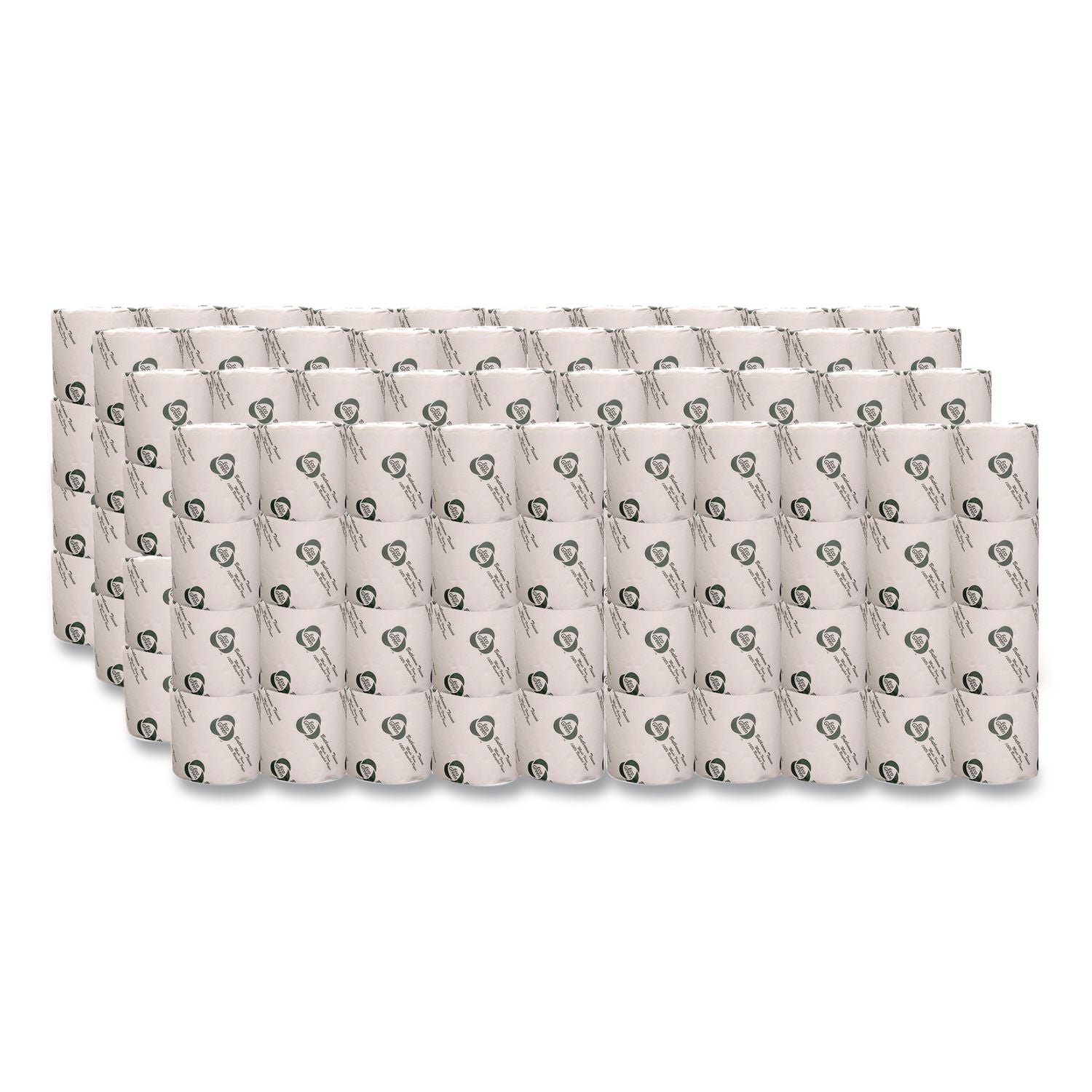 Recycled 2-Ply Standard Toilet Paper, Septic Safe, White, 600 Sheets/Roll, 48 Rolls/Carton