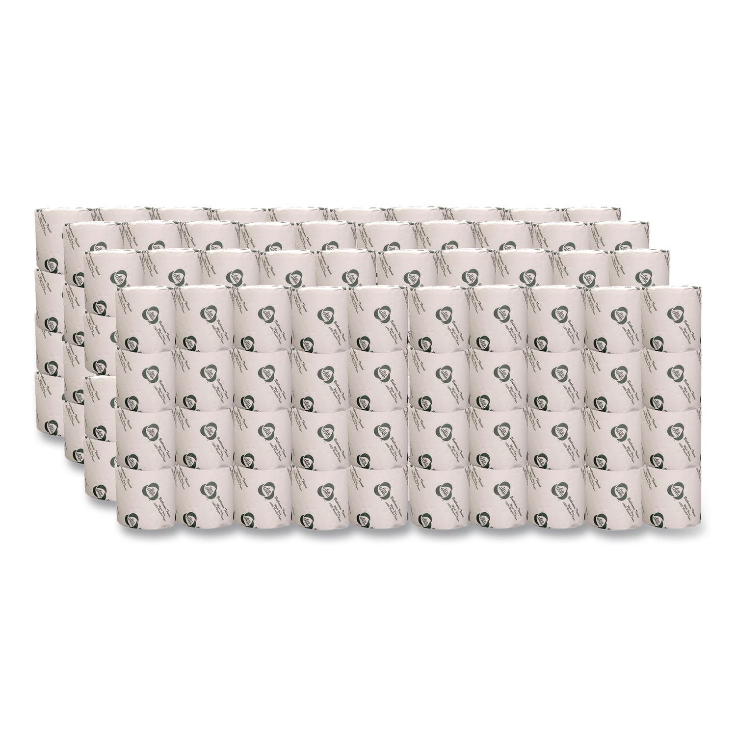 Recycled 2-Ply Standard Toilet Paper, Septic Safe, White, 550 Sheets/Roll, 80 Rolls/Carton