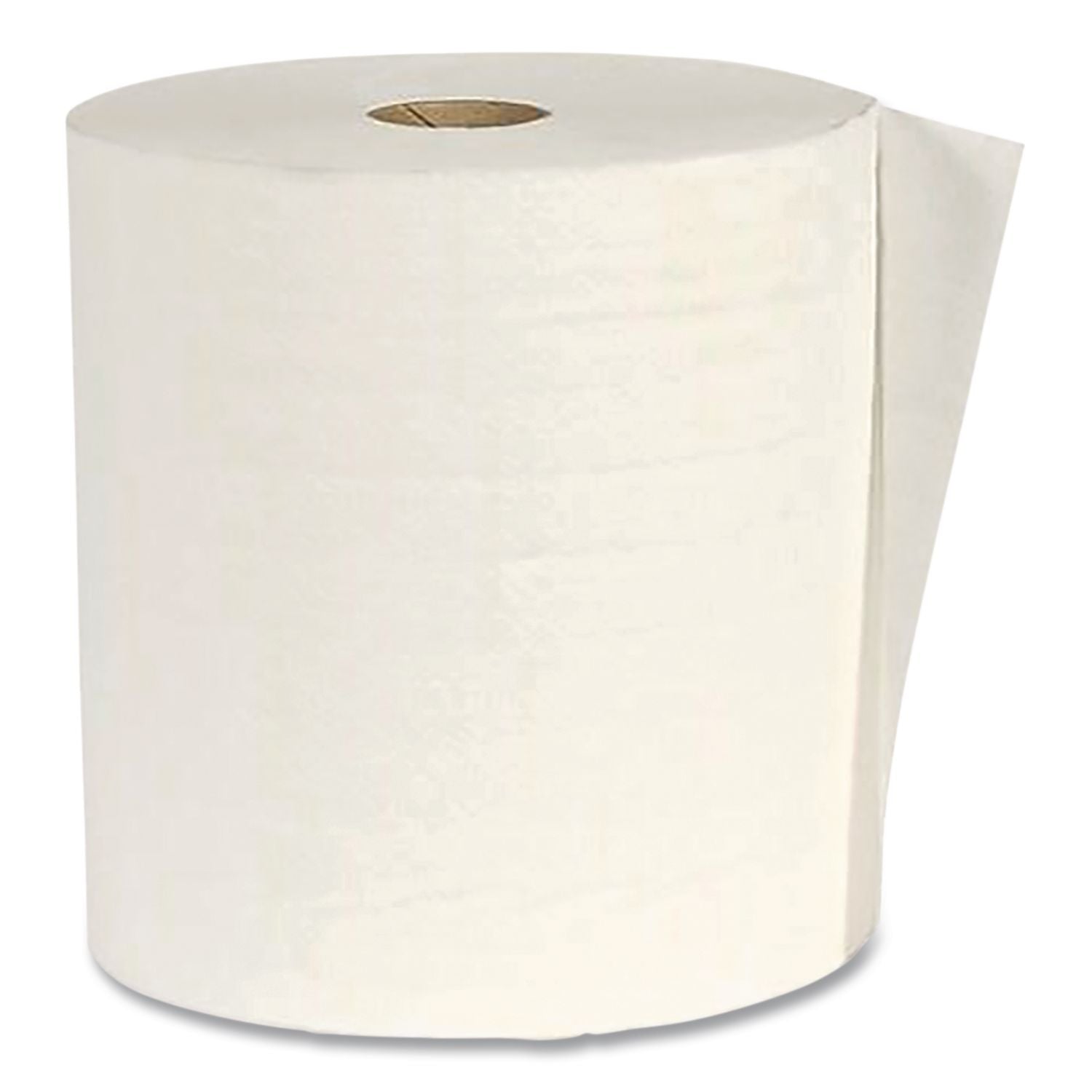 Recycled Hardwound Paper Towels, 1-Ply, 7.87" x 900 ft, White, 6 Rolls/Carton