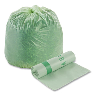 EcoSafe-6400 Bags, 32 gal, 0.85 mil, 33" x 48", Green, 50/Box