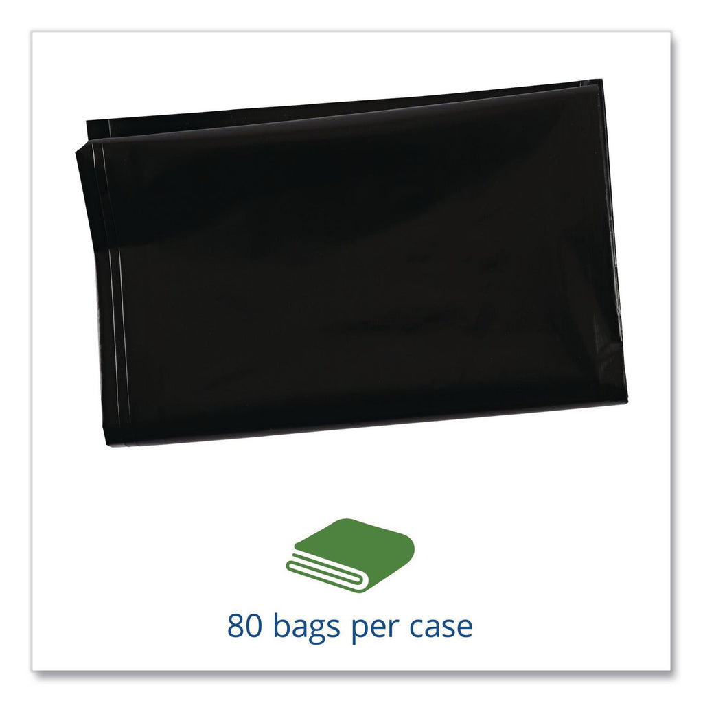 Insect-Repellent Trash Bags, 35 gal, 2 mil, 33" x 45", Black, 80/Box