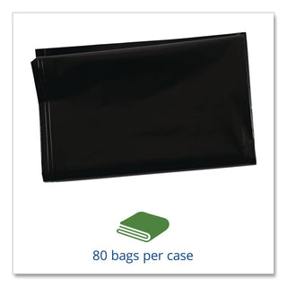 Insect-Repellent Trash Bags, 35 gal, 2 mil, 33" x 45", Black, 80/Box