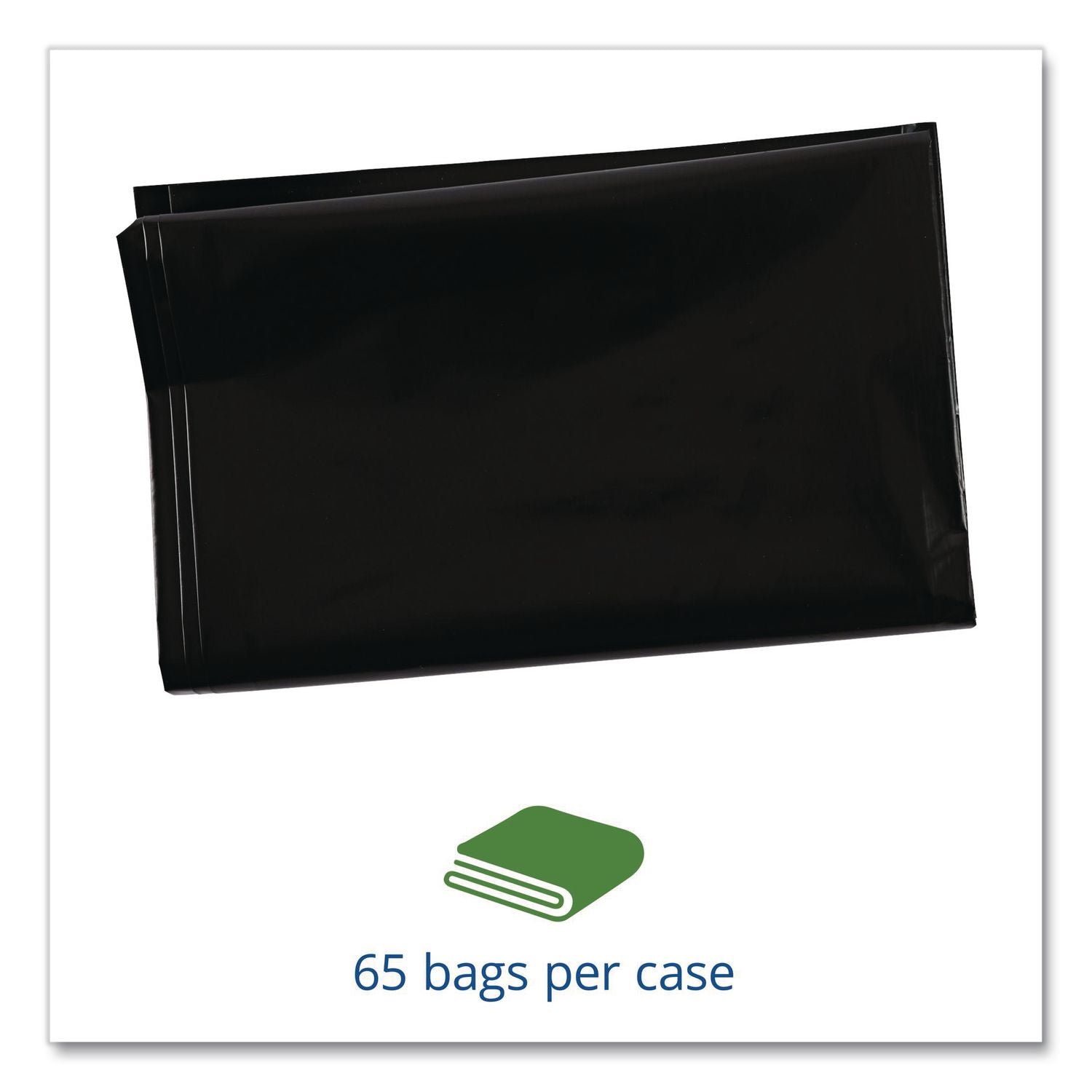 Insect-Repellent Trash Bags, 55 gal, 2 mil, 37" x 52", Black, 65/Box