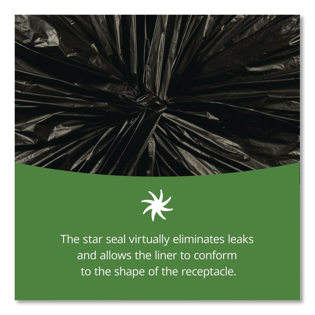 Insect-Repellent Trash Bags, 55 gal, 2 mil, 37" x 52", Black, 65/Box