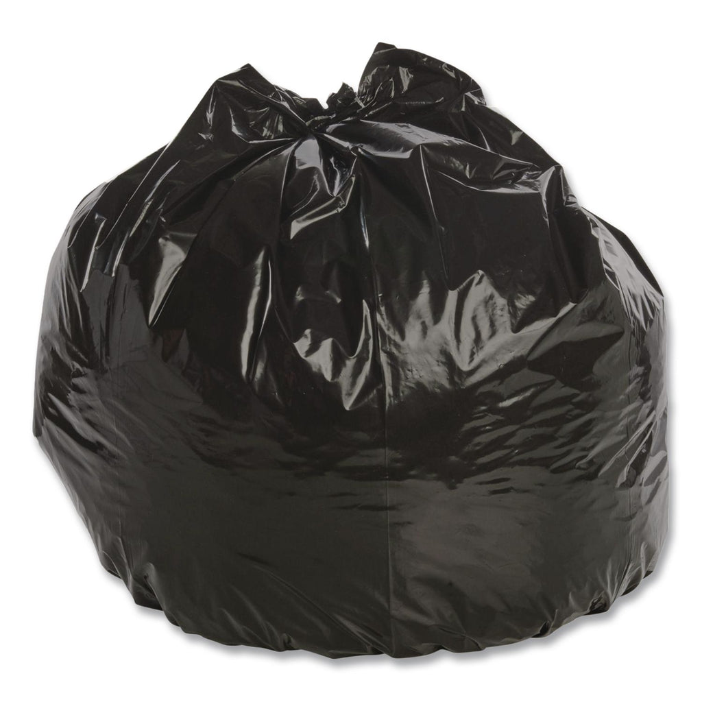 Total Recycled Content Plastic Trash Bags, 33 gal, 1.3 mil, 33" x 40", Brown/Black, 100/Carton
