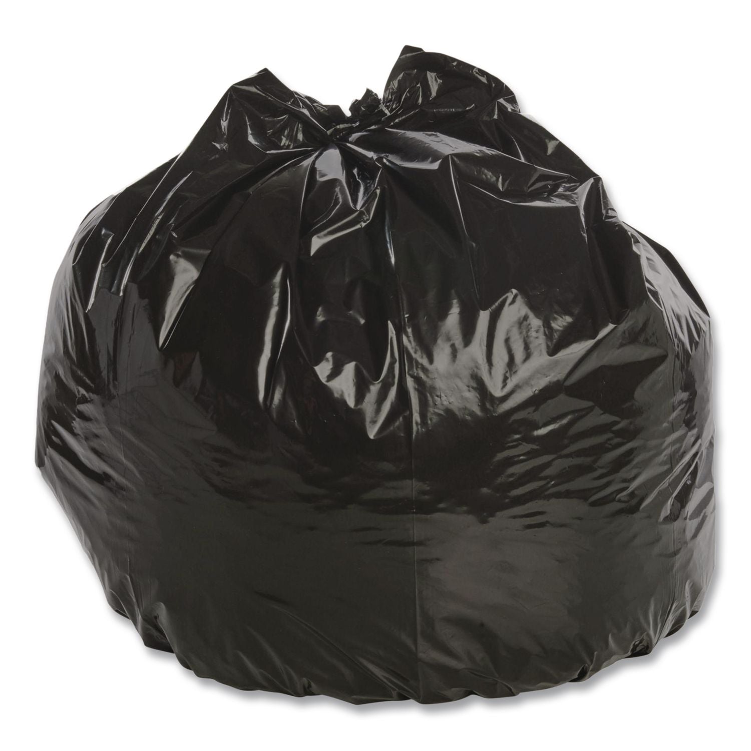 Total Recycled Content Plastic Trash Bags, 33 gal, 1.3 mil, 33" x 40", Brown/Black, 100/Carton