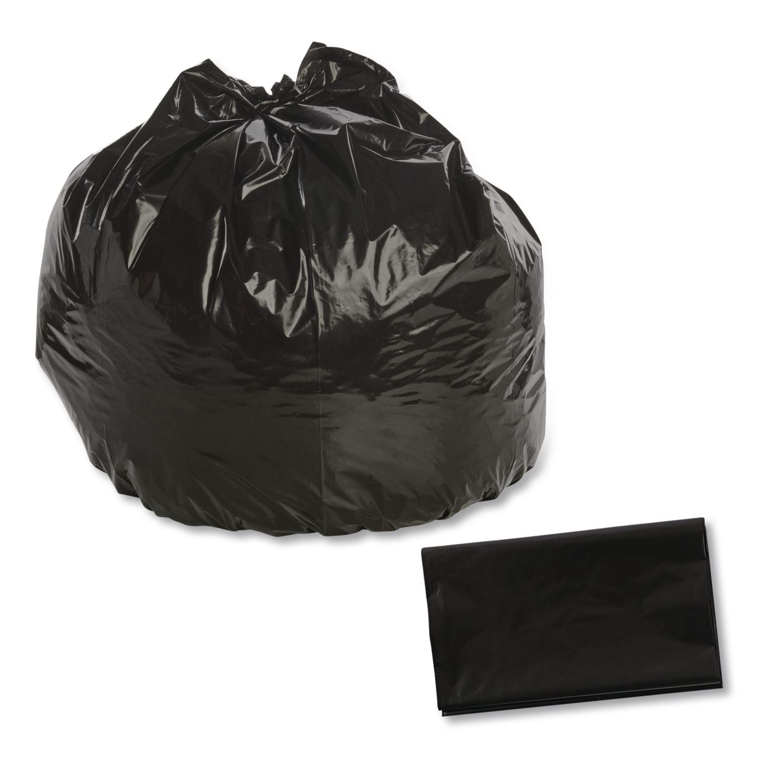 Stout Recycled Content Trash Bags - 33 gal/75 lb Capacity - 33" Width x 40" Length - 1.50 mil (38 Micron) Thickness - Brown - 100/Carton - Office, Industry, Home - Recycled