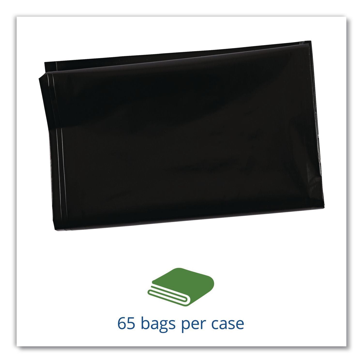 Insect-Repellent Trash Bags, 45 gal, 2 mil, 40" x 45", Black, 65/Box