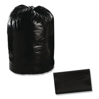 Total Recycled Content Plastic Trash Bags, 60 gal, 1.5 mil, 36" x 58", Brown/Black, 100/Carton