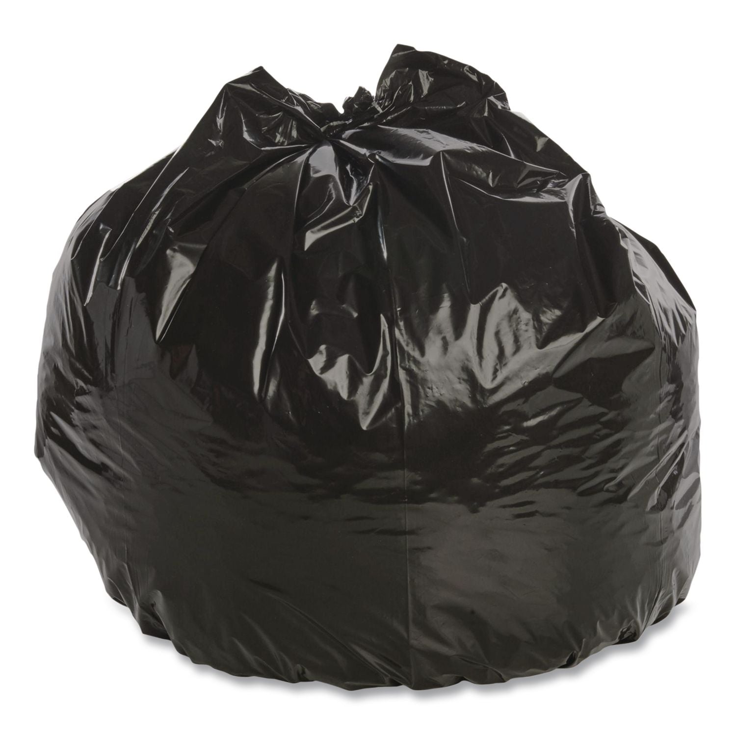 Total Recycled Content Plastic Trash Bags, 45 gal, 1.5 mil, 40" x 48", Brown/Black, 100/Carton