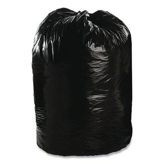 Total Recycled Content Plastic Trash Bags, 56 gal, 1.5 mil, 43" x 49", Brown/Black, 100/Carton