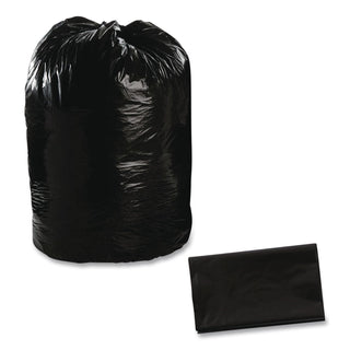 Total Recycled Content Plastic Trash Bags, 65 gal, 1.5 mil, 50" x 51", Brown/Black, 100/Carton