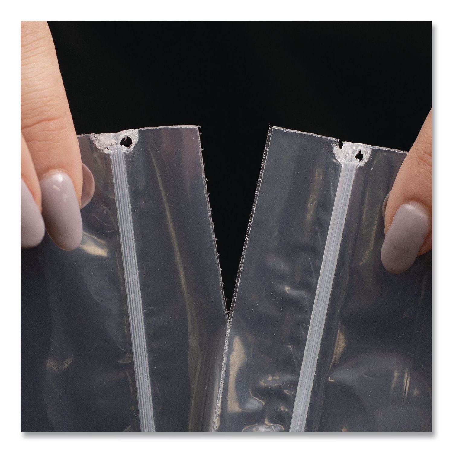 Seal Closure Bags, 2 mil, 12" x 12", Clear, 500/Carton