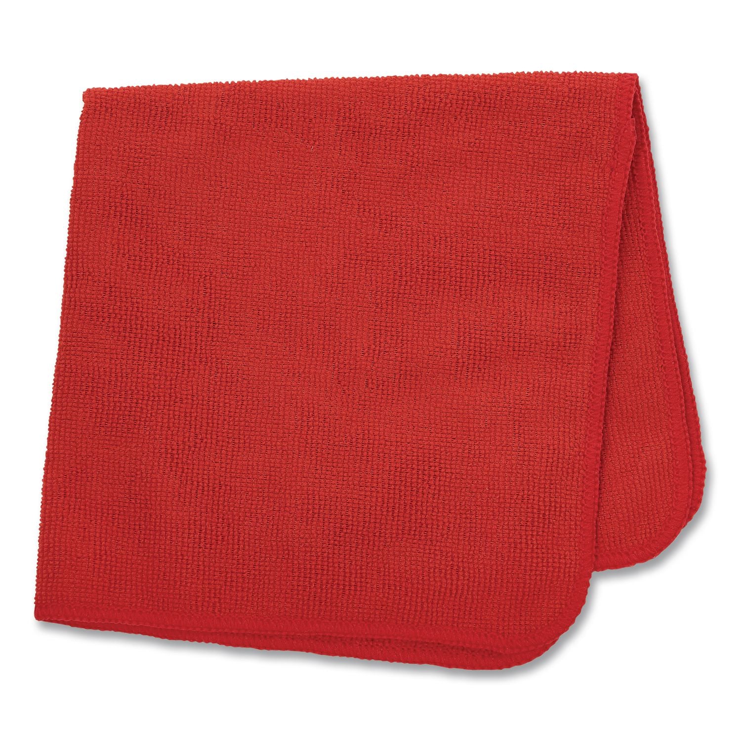 Microfiber Cleaning Cloths, 12 x 12, Red, 24/Pack