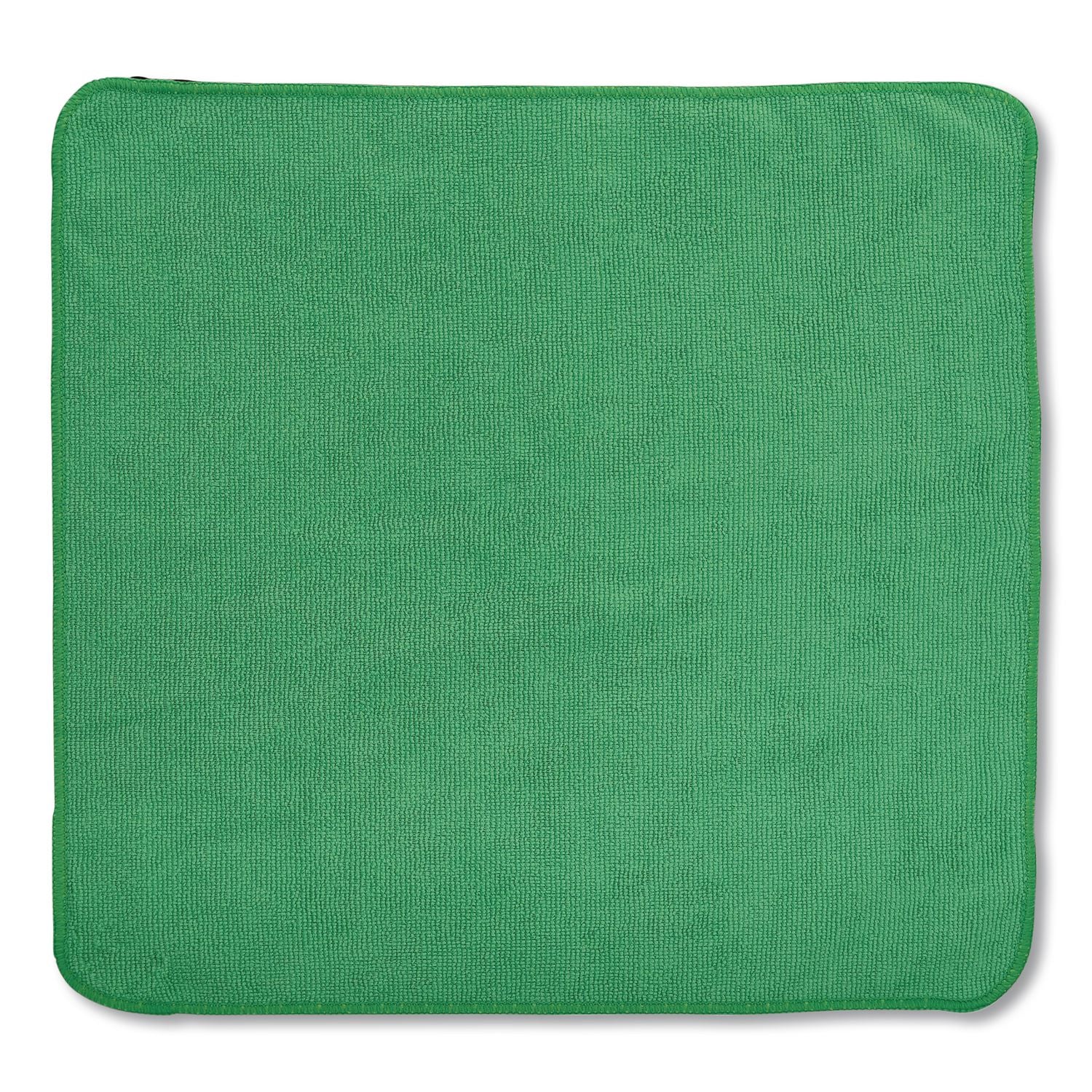 Microfiber Cleaning Cloths, 16 x 16, Green, 24/Pack