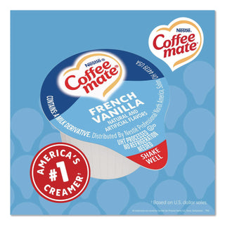 Liquid Coffee Creamer, French Vanilla, 0.38 oz Mini Cups, 360 Cups/Carton