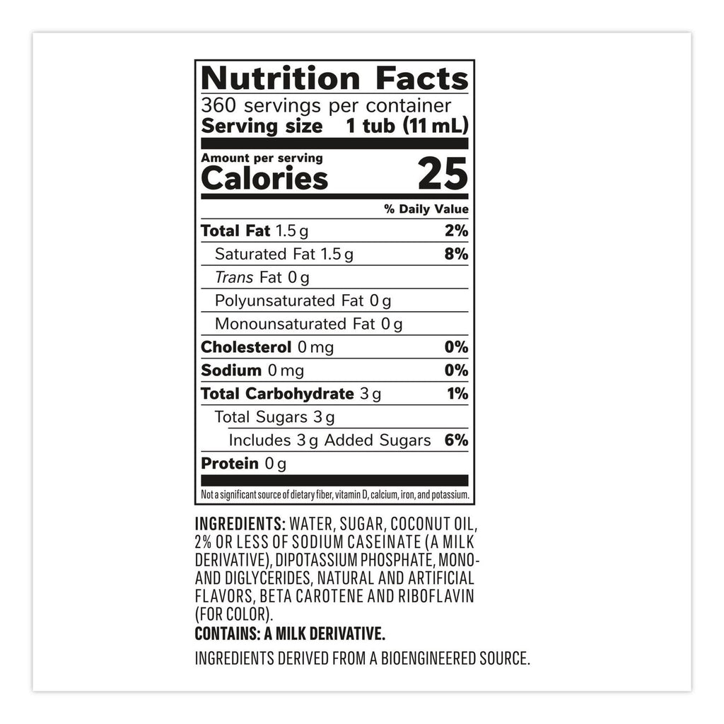 Liquid Coffee Creamer, French Vanilla, 0.38 oz Mini Cups, 360 Cups/Carton