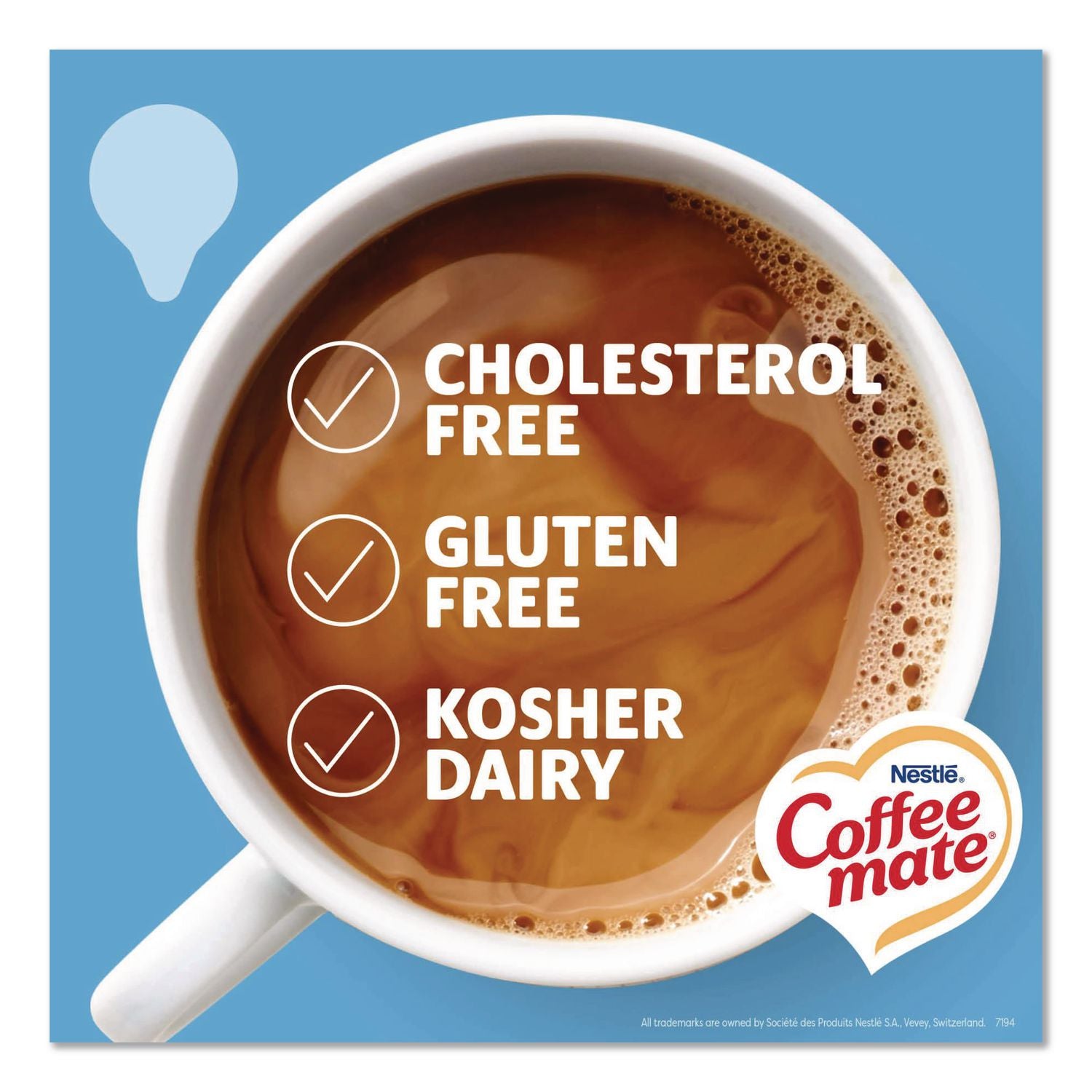 Liquid Coffee Creamer, French Vanilla, 0.38 oz Mini Cups, 360 Cups/Carton