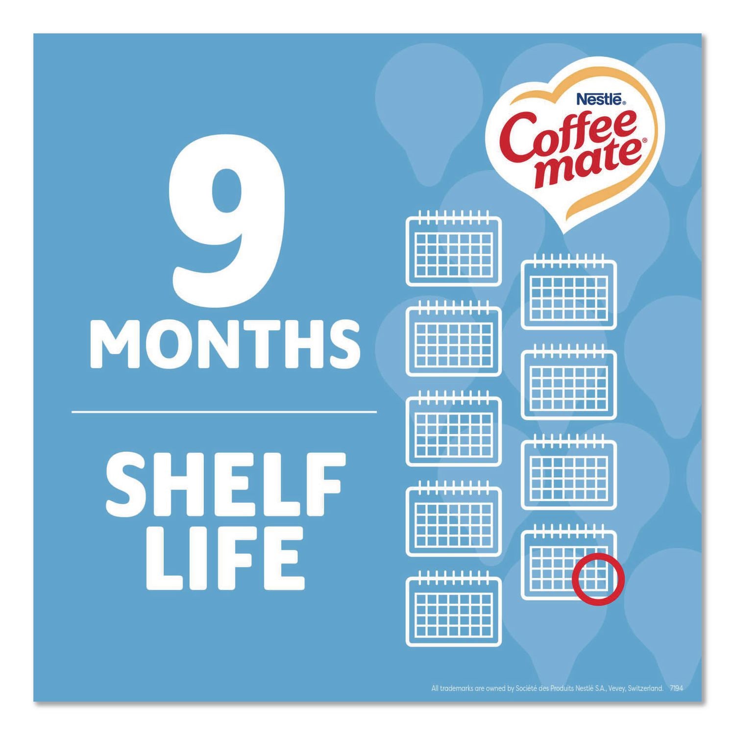 Liquid Coffee Creamer, French Vanilla, 0.38 oz Mini Cups, 360 Cups/Carton