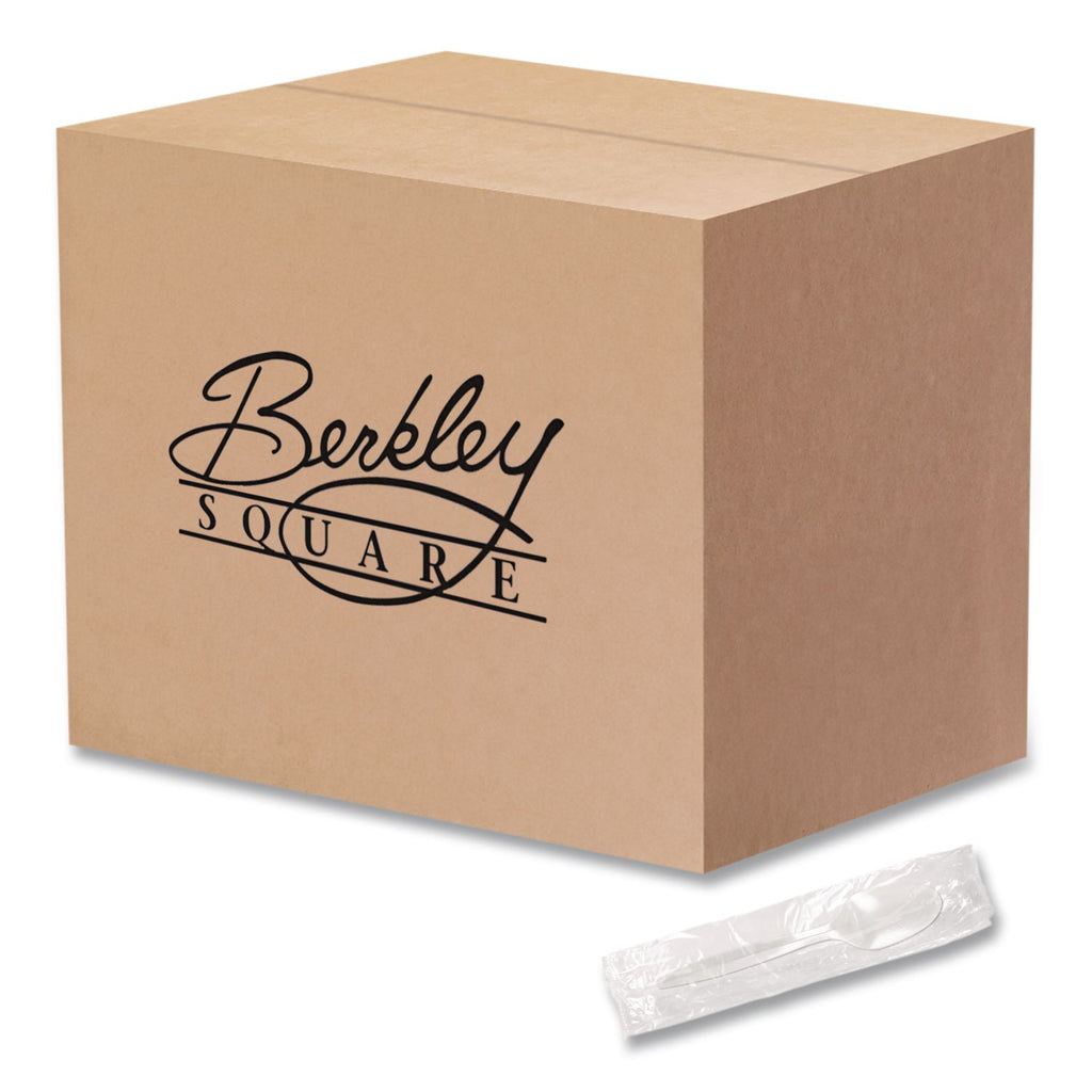 Individually Wrapped Mediumweight Cutlery, Spoon, White, 1,000/Carton