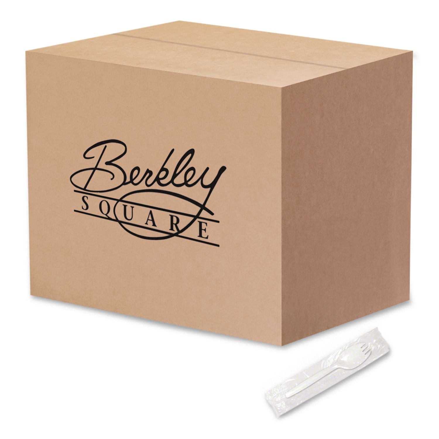 Individually Wrapped Mediumweight Cutlery, Spork, White, 1,000/Carton