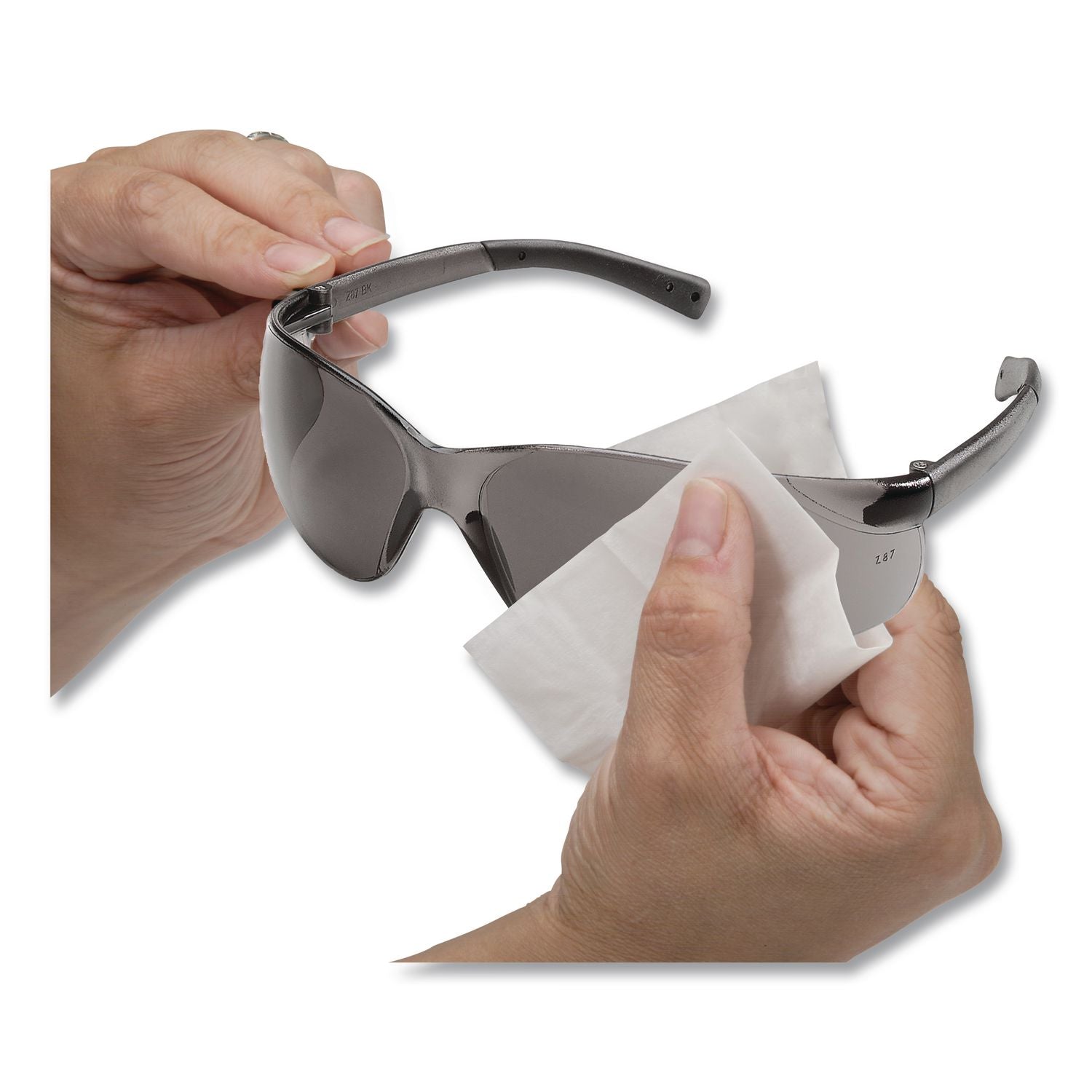 Optical Lens Cleaning Towelettes, Individually Wrapped in Dispenser Box, 100/Box
