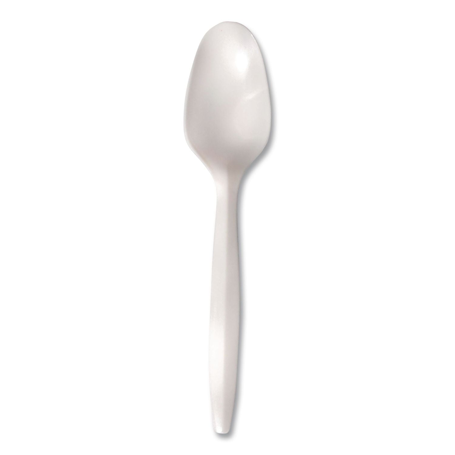 Mediumweight Polypropylene Cutlery, Spoon, White, 1,000/Carton