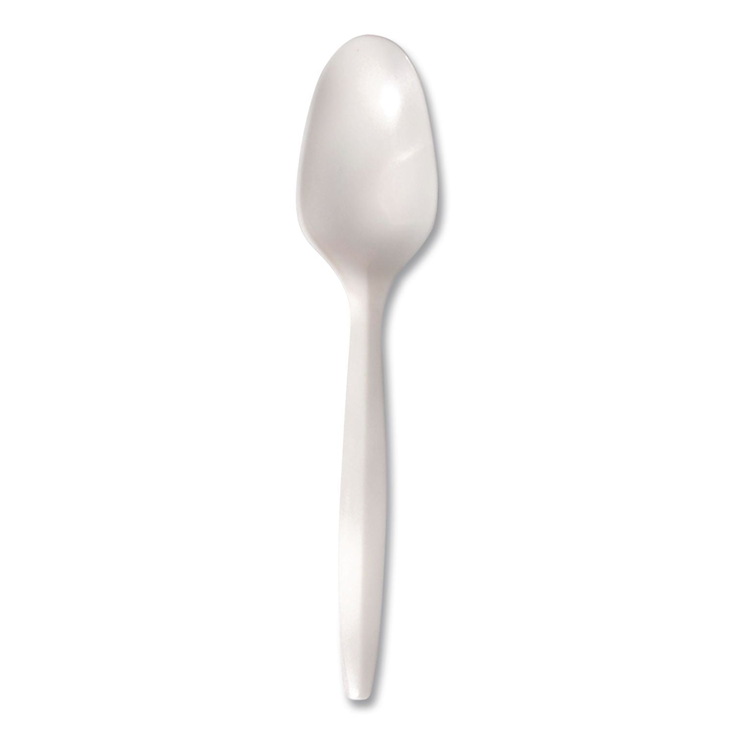 Individually Wrapped Mediumweight Cutlery, Spoon, White, 1,000/Carton