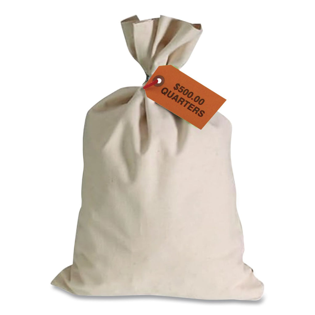Canvas Coin Transit Bag, 12 x 19, Beige