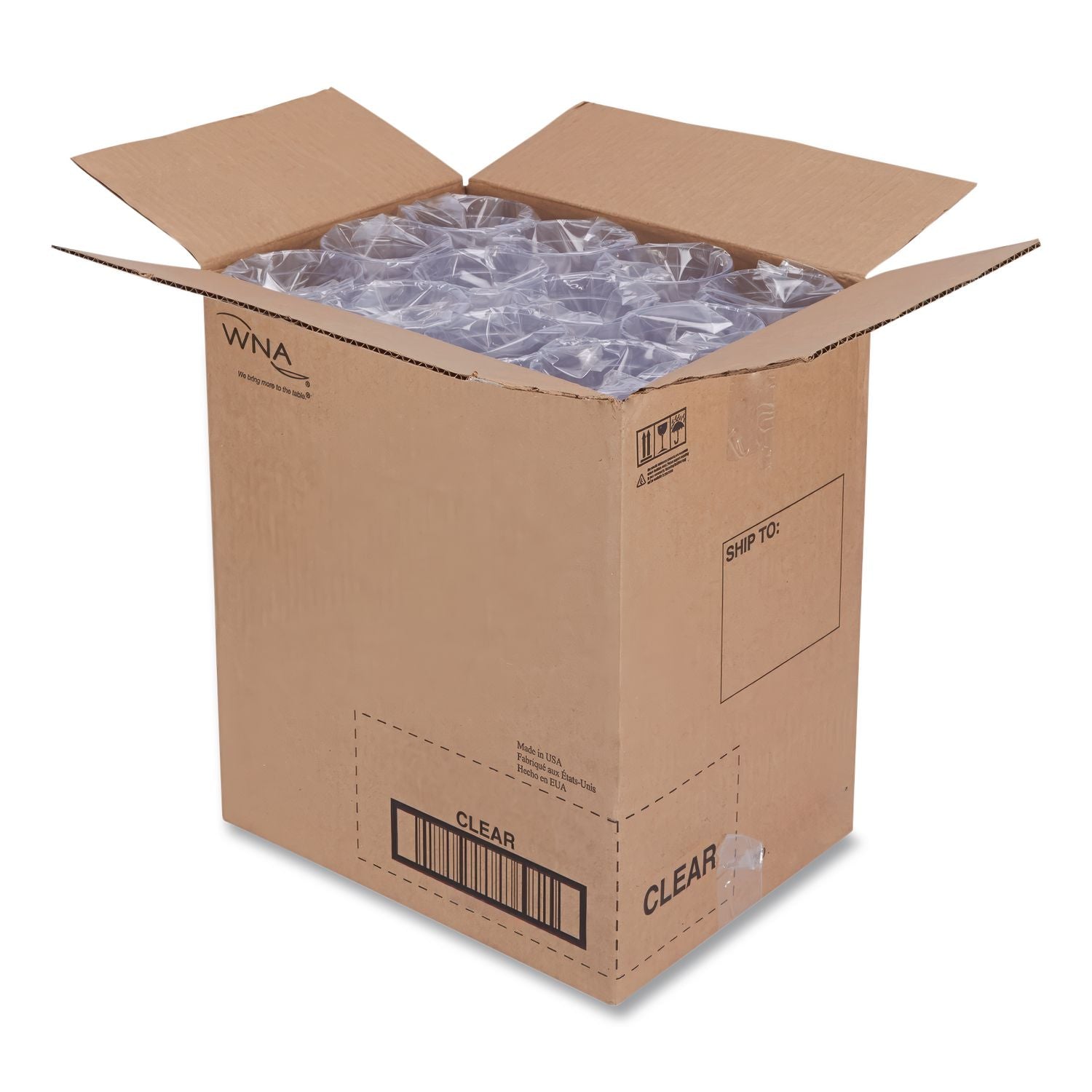 Deli Containers, 16 oz, Clear, Plastic, 50/Pack, 10 Packs/Carton