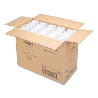 Comet Plastic Portion/Shot Glass, 1 oz, Clear, 50/Pack, 50 Packs/Carton