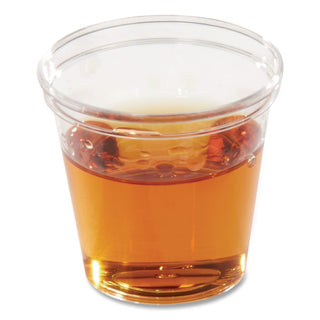 Comet Plastic Portion/Shot Glass, 1 oz, Clear, 50/Pack, 50 Packs/Carton