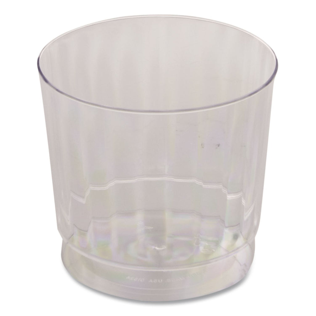 Classicware Tumblers, 9 oz, Plastic, Clear, Rocks Glass, 16/Bag, 15 Bag/Carton