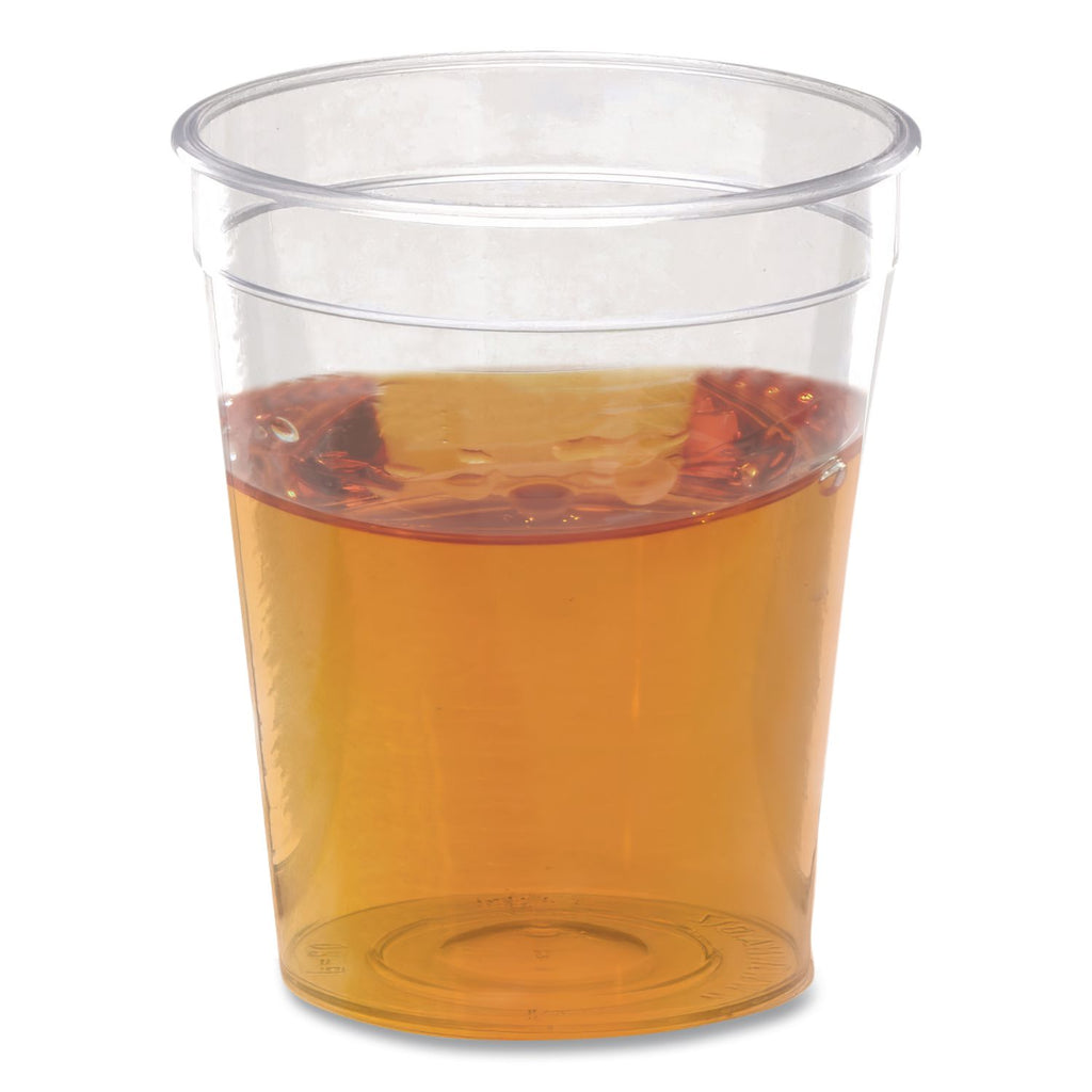 Comet Plastic Portion/Shot Glass, 2 oz, Clear, 50/Pack, 50 Packs/Carton