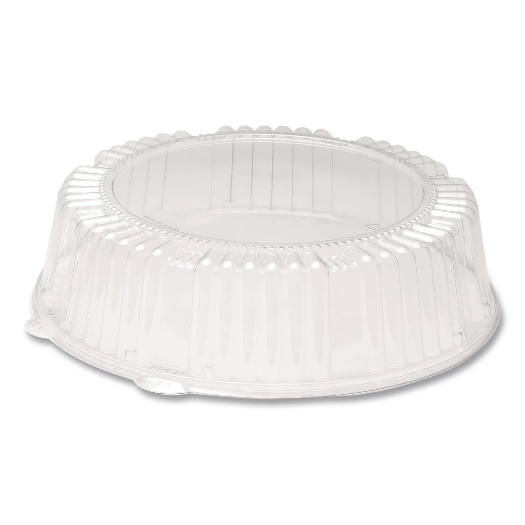 Caterline Dome Lids, 12" Diameter x 275"h, Clear, Plastic, 25/Carton